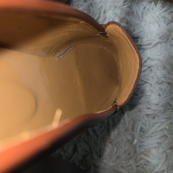 Sezane Andrea Natural Heritage Womens Size 8 EU 38 Warm Brown Leather Loafers - Picture 10 of 12